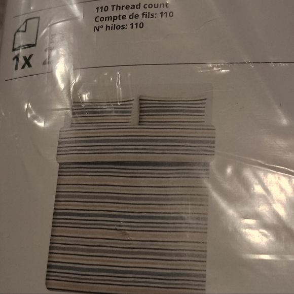 Striped King Duvet Set NEW - Picture 7 of 9